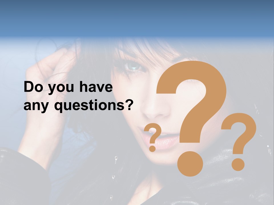 Fashion Attractive Model PowerPoint Template