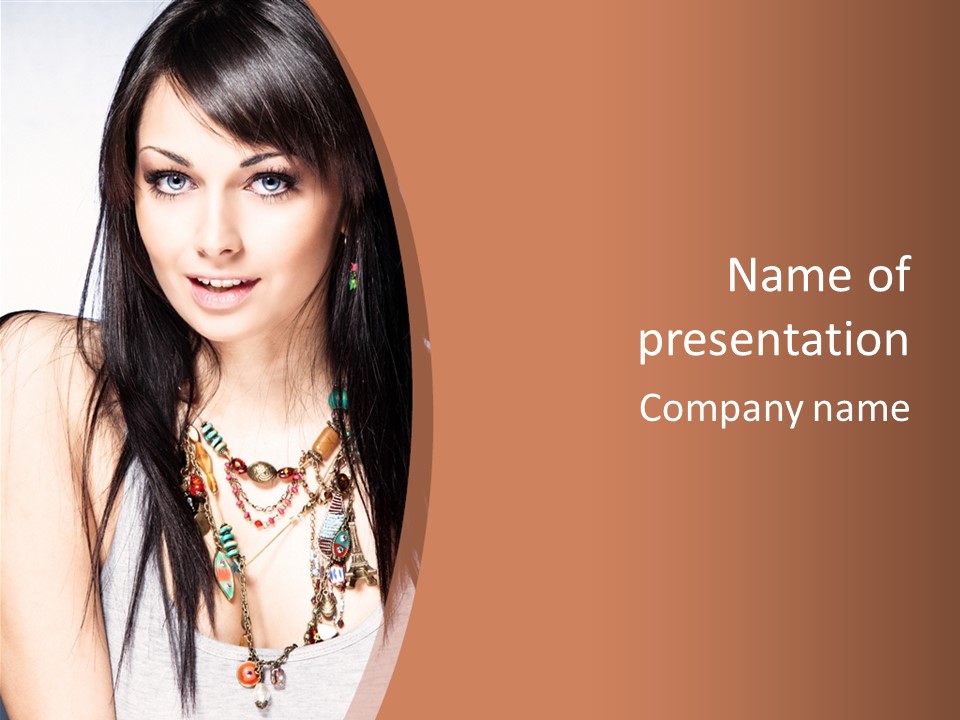 Style Youth Face PowerPoint Template