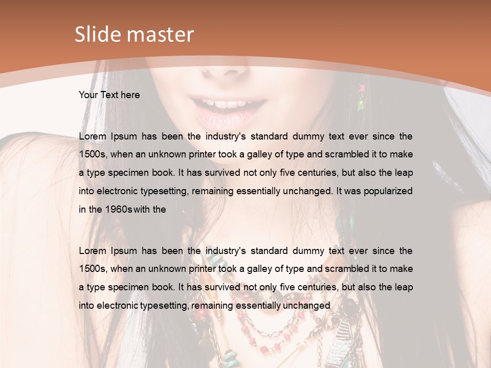 Style Youth Face PowerPoint Template