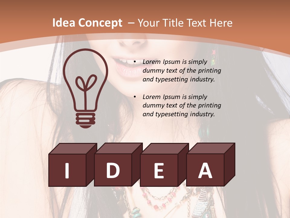 Style Youth Face PowerPoint Template