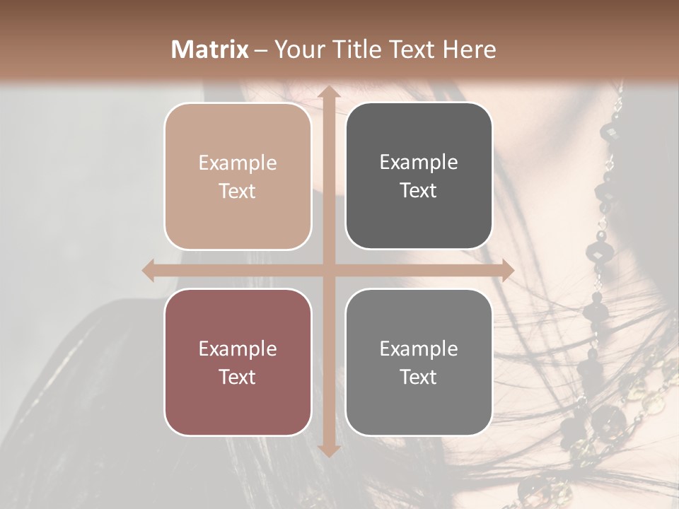 Visage Lips Blue Eyes PowerPoint Template