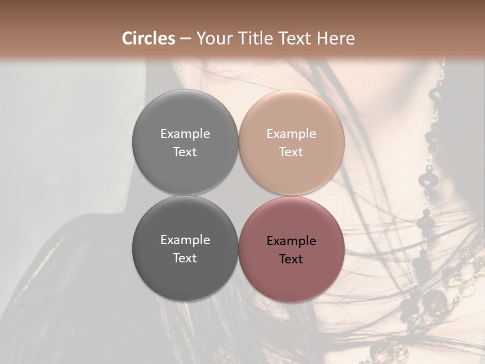 Visage Lips Blue Eyes PowerPoint Template