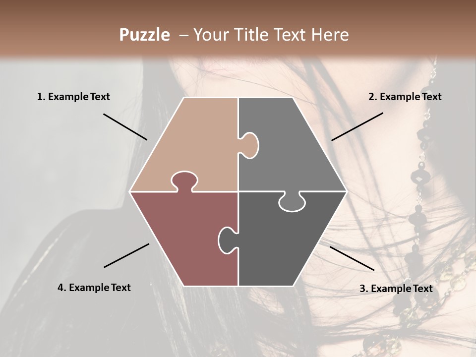 Visage Lips Blue Eyes PowerPoint Template