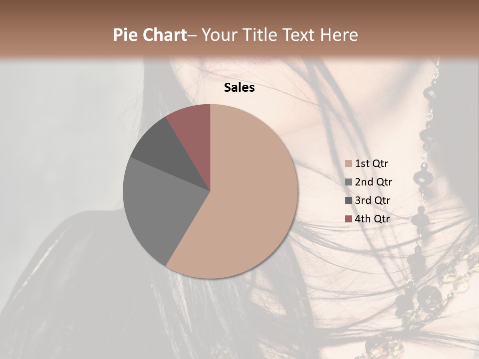 Visage Lips Blue Eyes PowerPoint Template