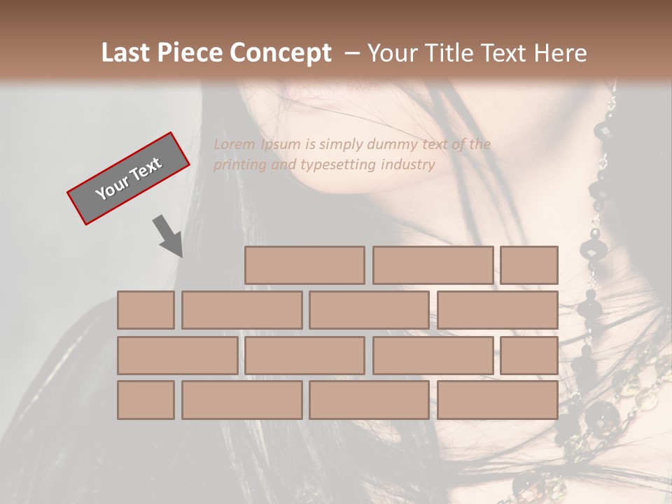 Visage Lips Blue Eyes PowerPoint Template