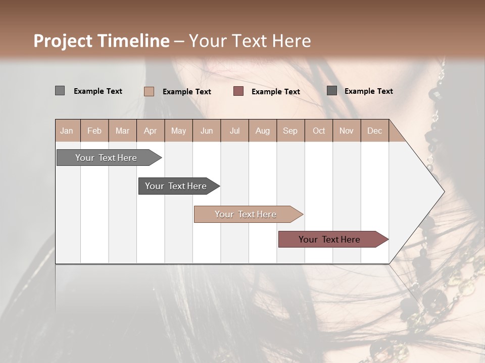 Visage Lips Blue Eyes PowerPoint Template