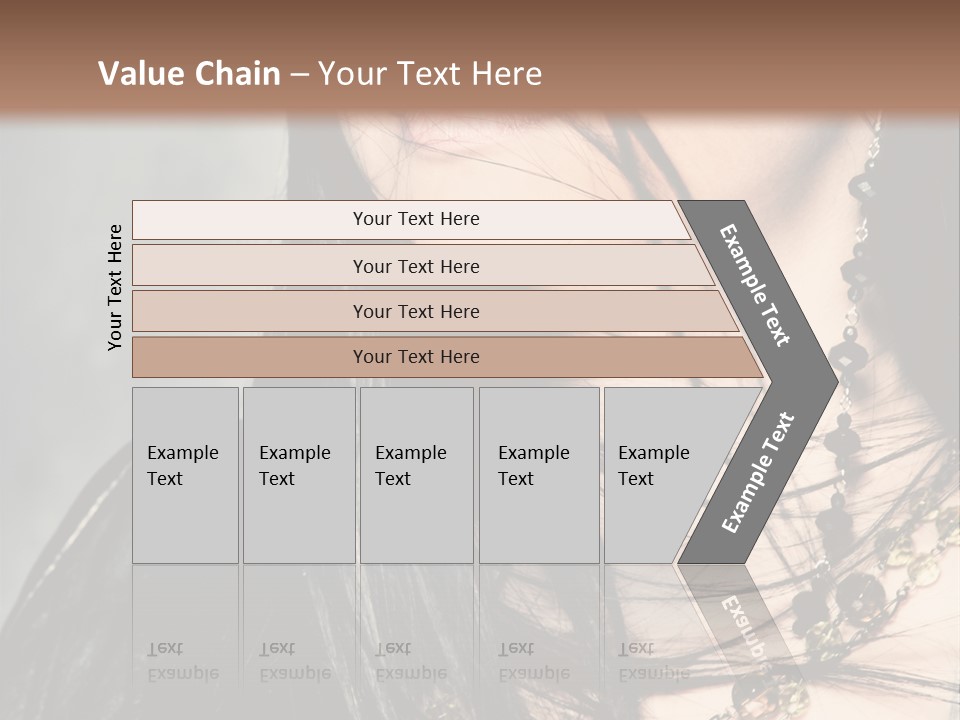 Visage Lips Blue Eyes PowerPoint Template