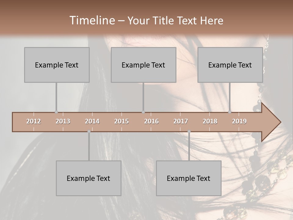 Visage Lips Blue Eyes PowerPoint Template