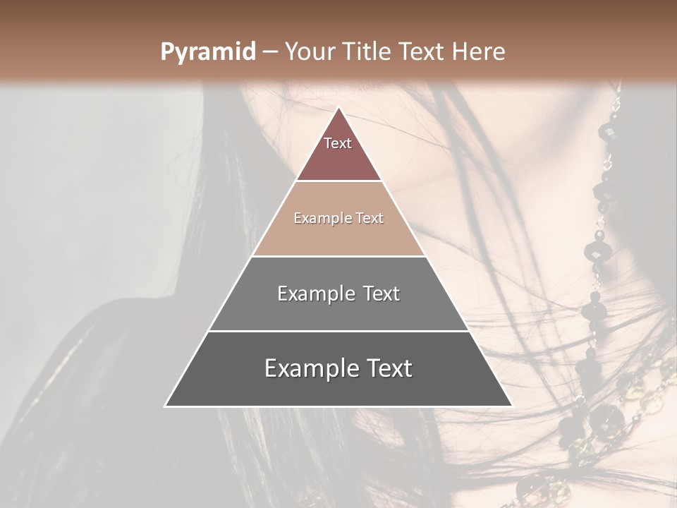 Visage Lips Blue Eyes PowerPoint Template