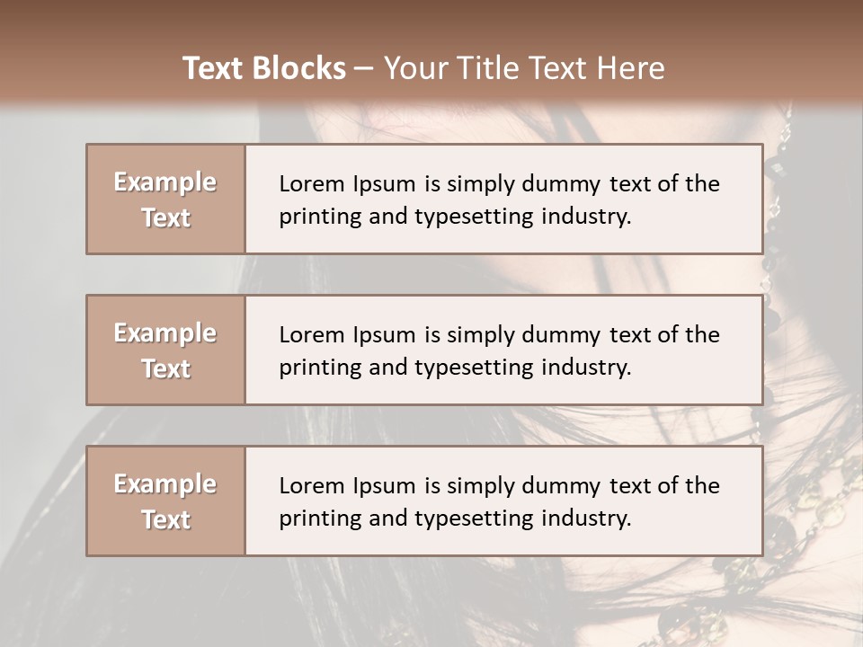 Visage Lips Blue Eyes PowerPoint Template