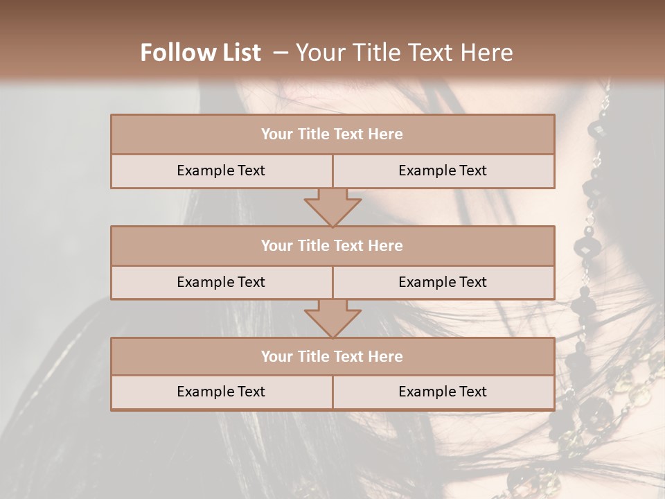 Visage Lips Blue Eyes PowerPoint Template