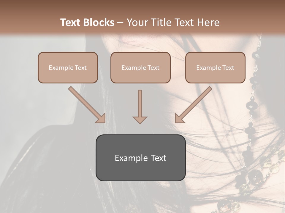 Visage Lips Blue Eyes PowerPoint Template