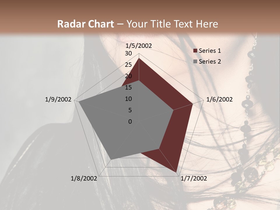 Visage Lips Blue Eyes PowerPoint Template