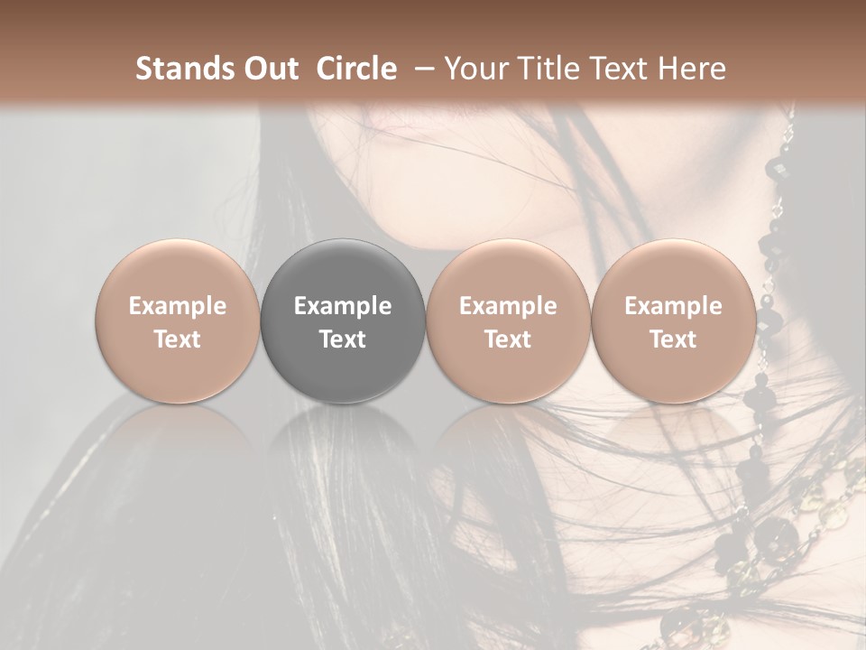 Visage Lips Blue Eyes PowerPoint Template