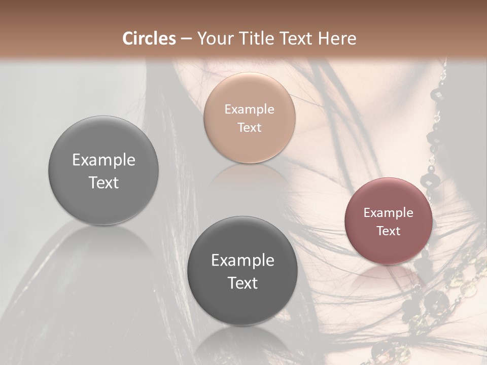 Visage Lips Blue Eyes PowerPoint Template