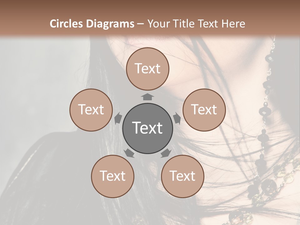 Visage Lips Blue Eyes PowerPoint Template