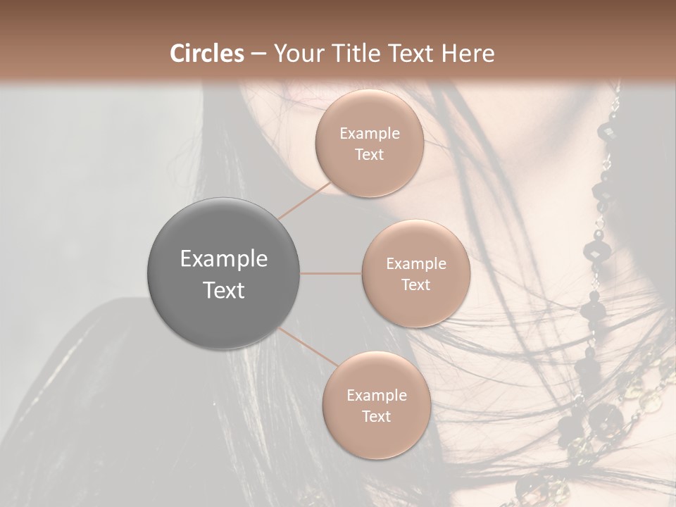 Visage Lips Blue Eyes PowerPoint Template