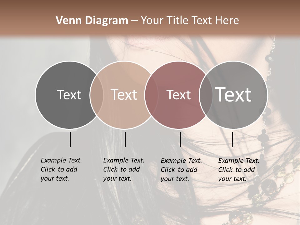 Visage Lips Blue Eyes PowerPoint Template