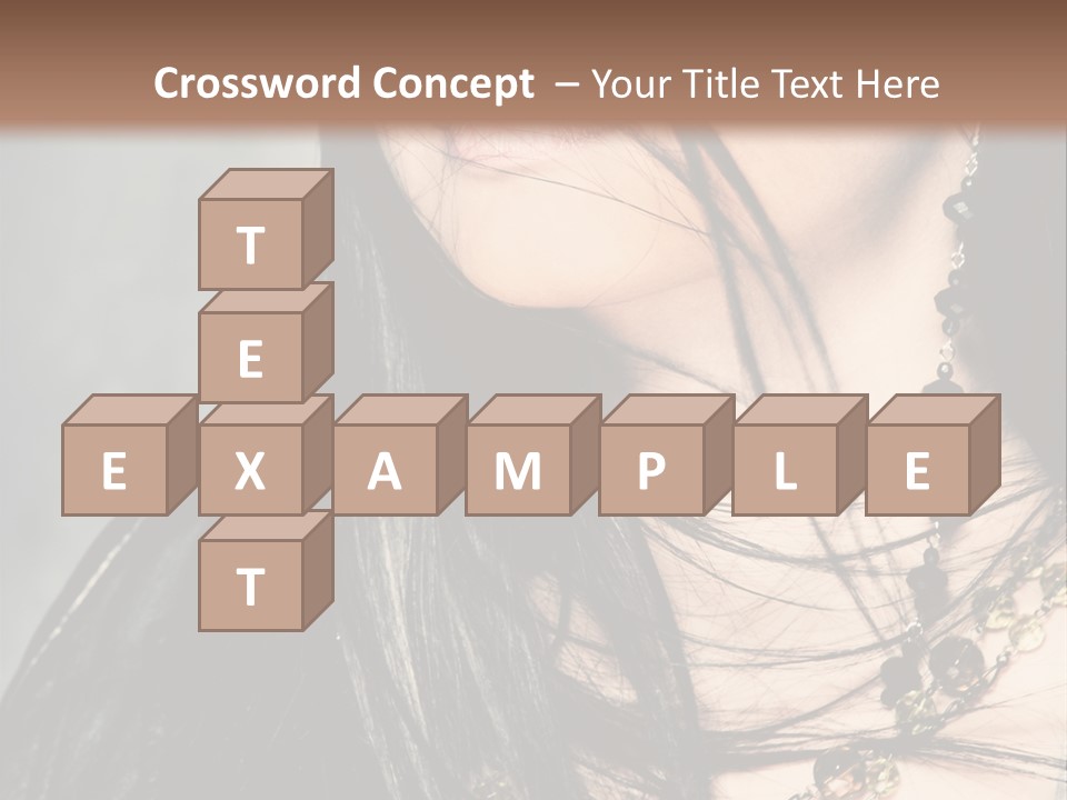 Visage Lips Blue Eyes PowerPoint Template