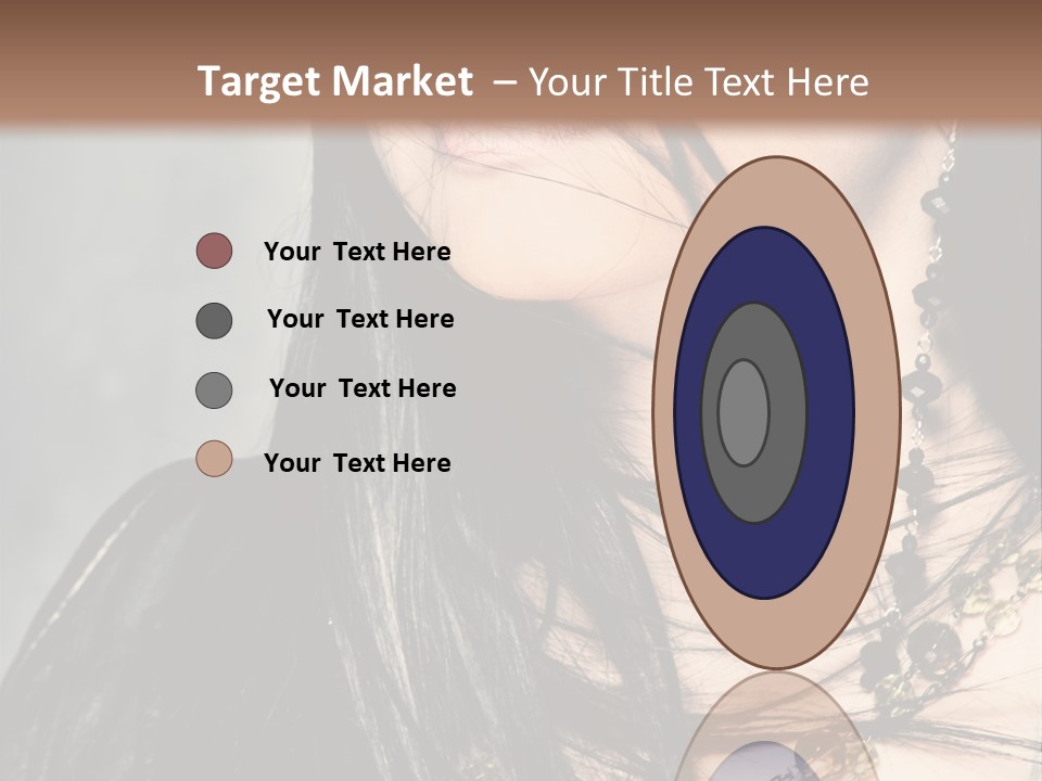 Visage Lips Blue Eyes PowerPoint Template