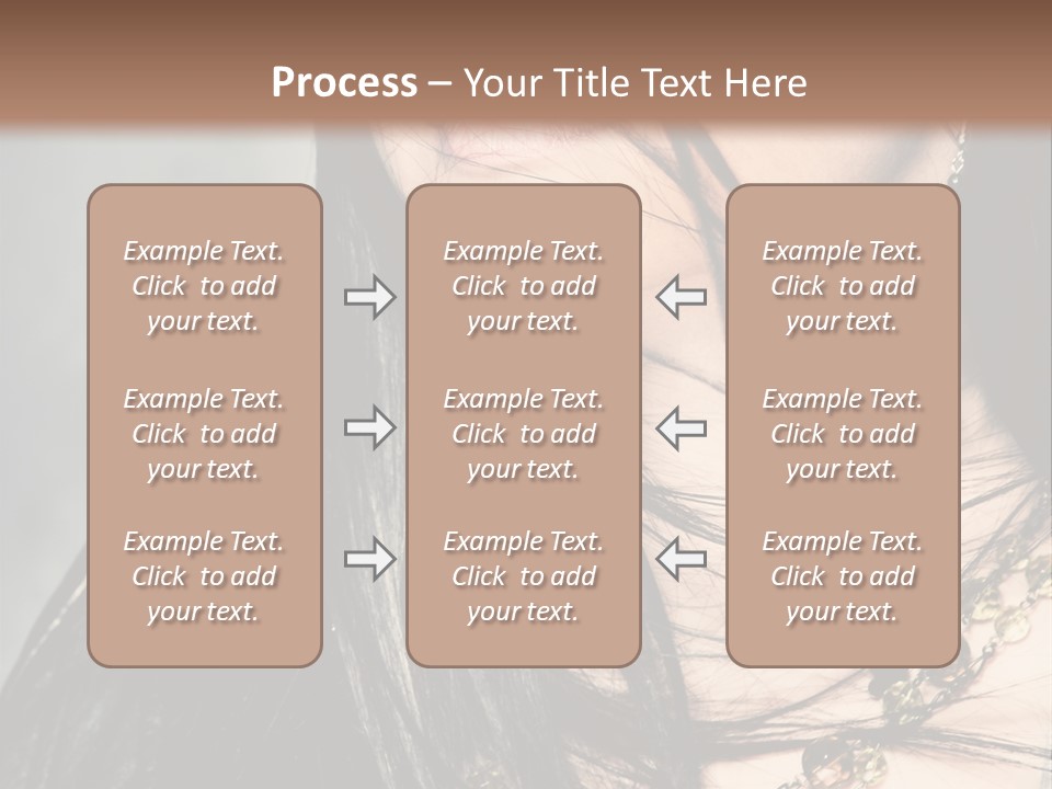 Visage Lips Blue Eyes PowerPoint Template