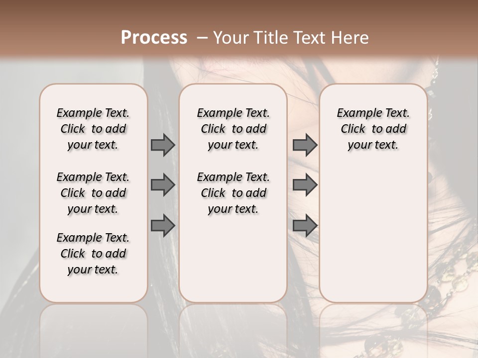 Visage Lips Blue Eyes PowerPoint Template