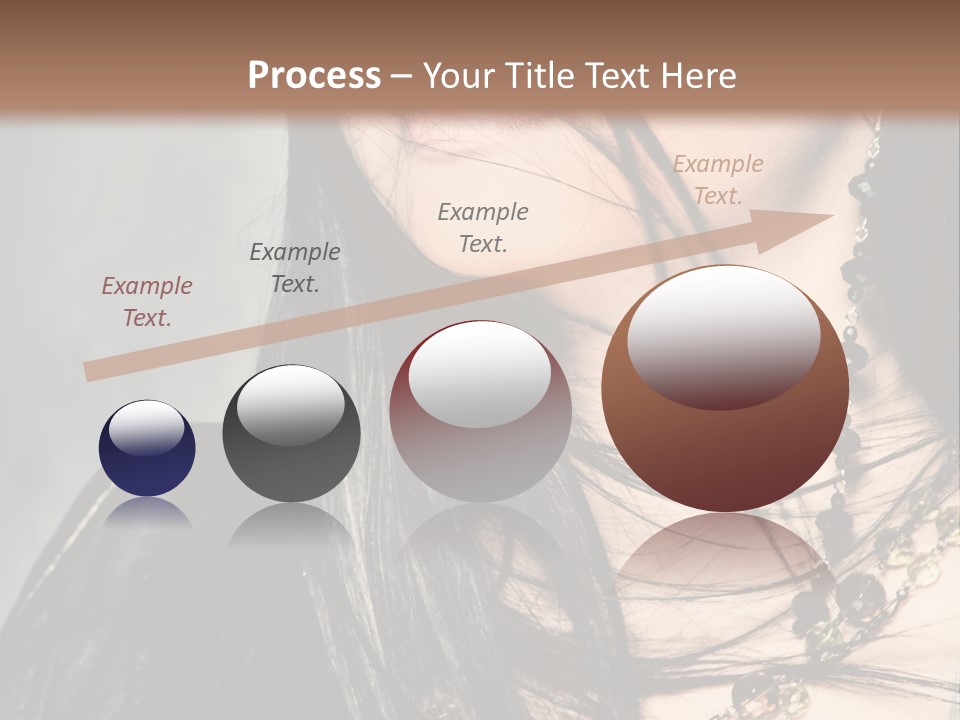 Visage Lips Blue Eyes PowerPoint Template