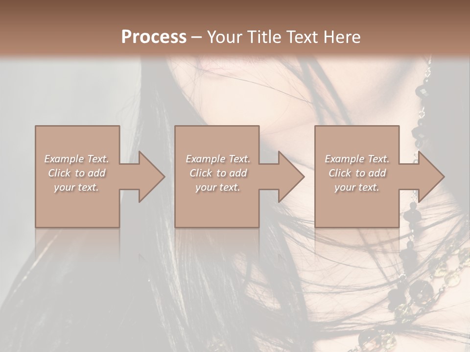 Visage Lips Blue Eyes PowerPoint Template