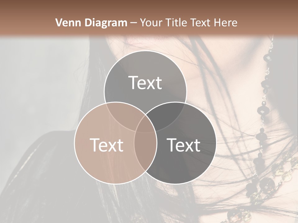 Visage Lips Blue Eyes PowerPoint Template