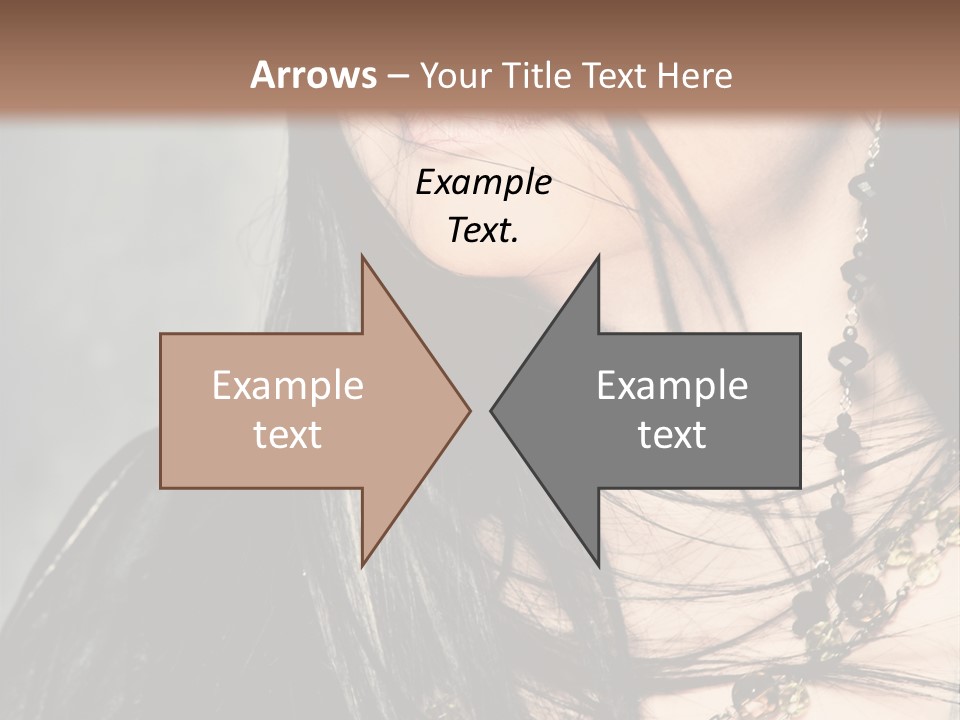 Visage Lips Blue Eyes PowerPoint Template