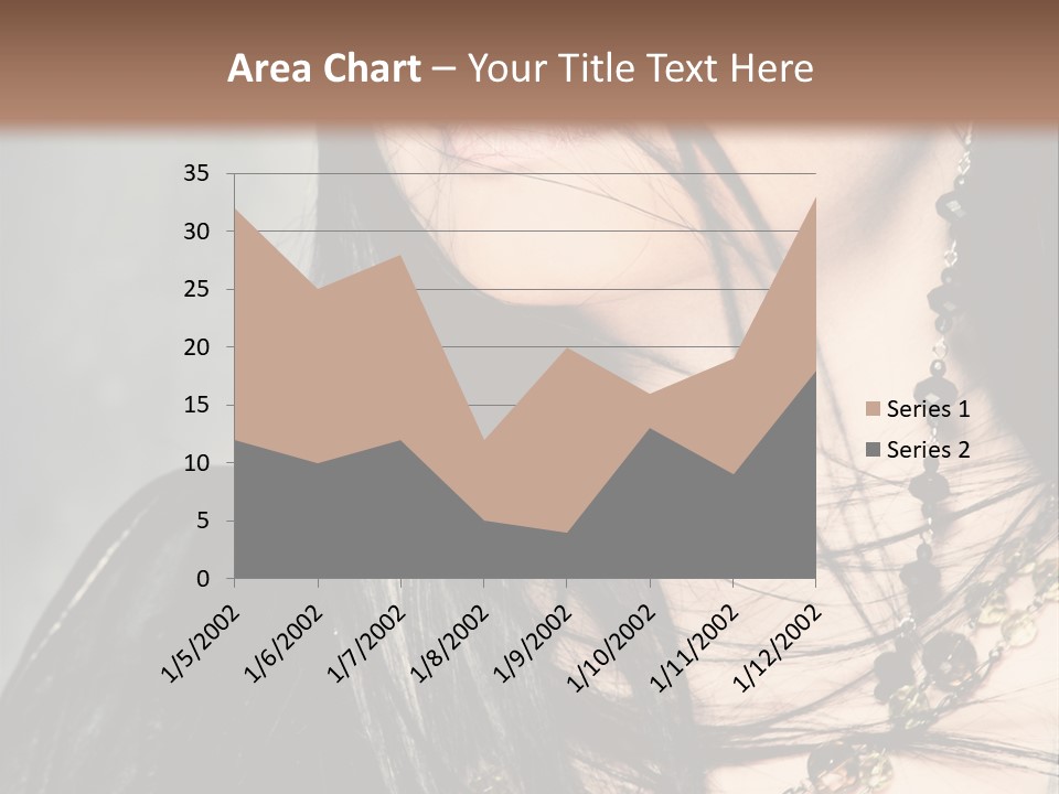 Visage Lips Blue Eyes PowerPoint Template