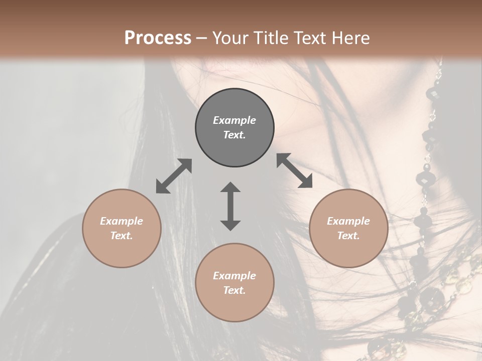 Visage Lips Blue Eyes PowerPoint Template