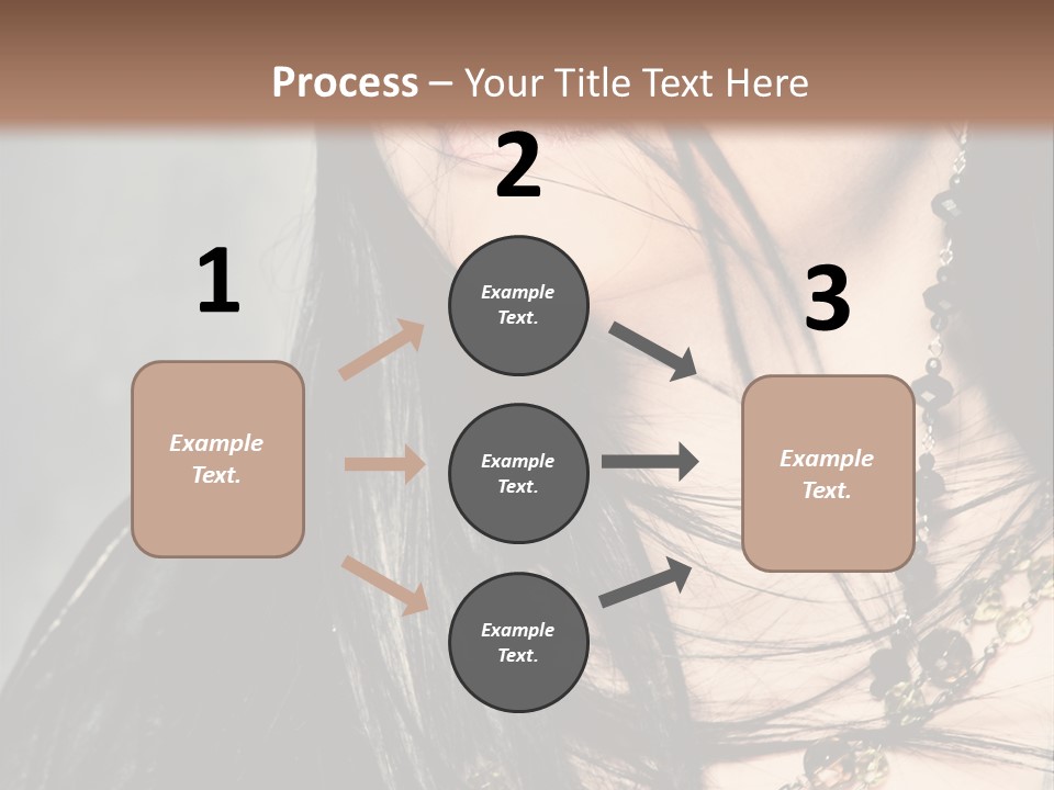 Visage Lips Blue Eyes PowerPoint Template