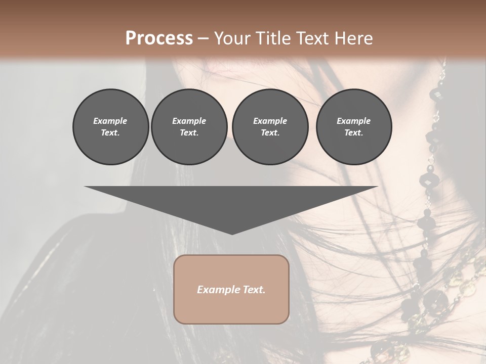 Visage Lips Blue Eyes PowerPoint Template