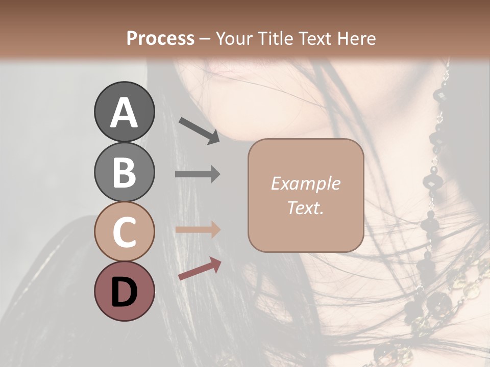 Visage Lips Blue Eyes PowerPoint Template