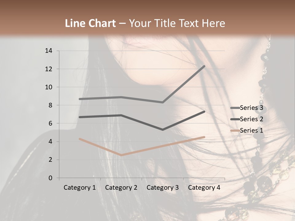 Visage Lips Blue Eyes PowerPoint Template