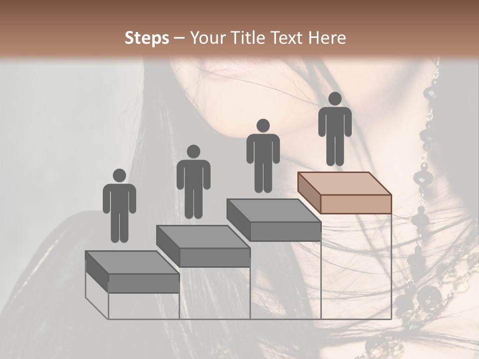 Visage Lips Blue Eyes PowerPoint Template