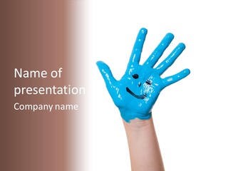 Kinderhand Kreativ Colour PowerPoint Template