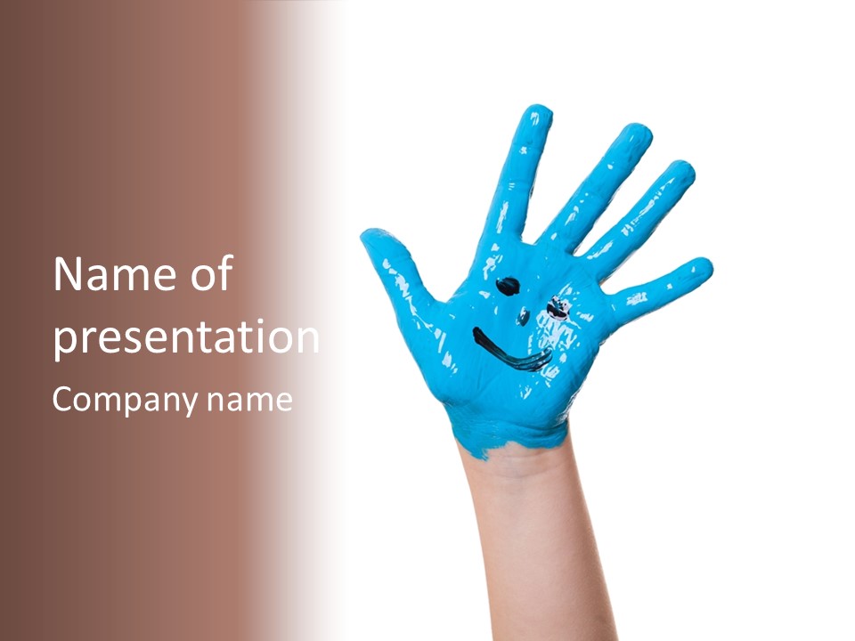 Kinderhand Kreativ Colour PowerPoint Template