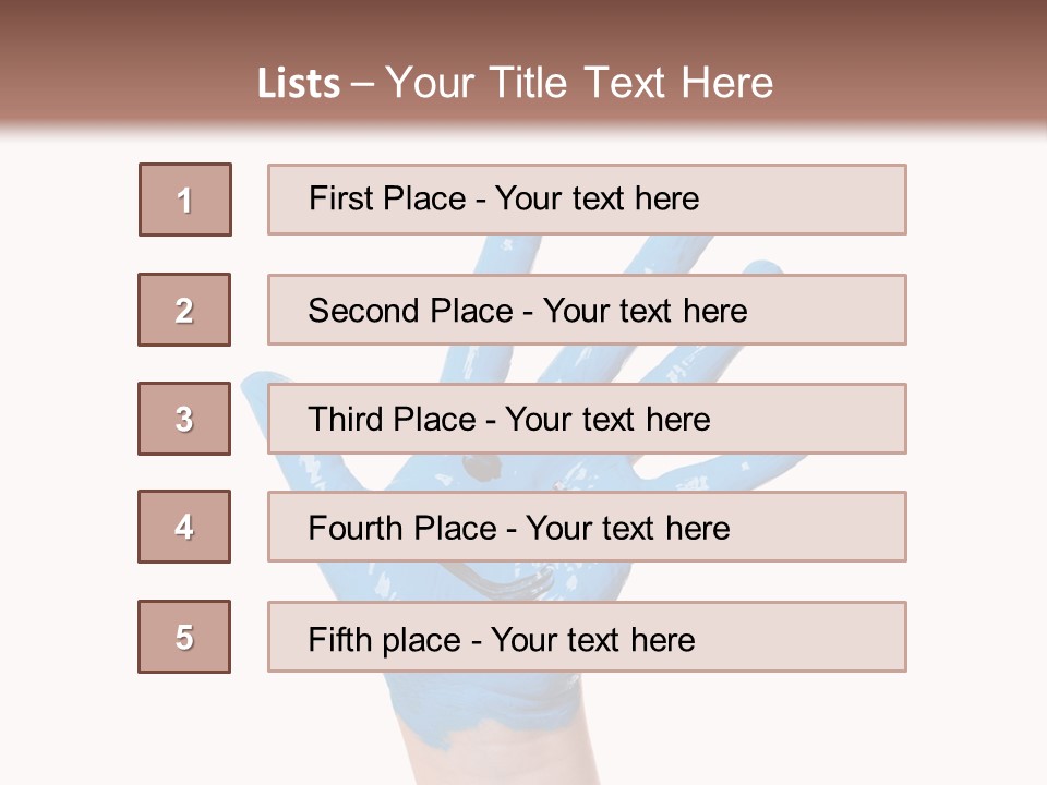 Kinderhand Kreativ Colour PowerPoint Template