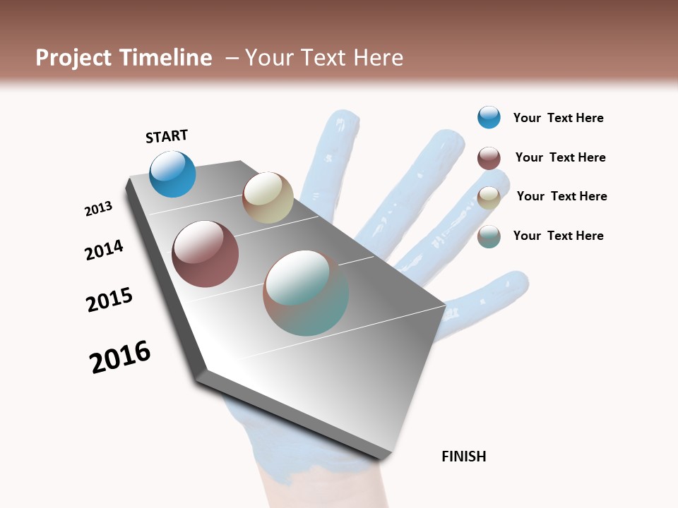 Kinderhand Kreativ Colour PowerPoint Template
