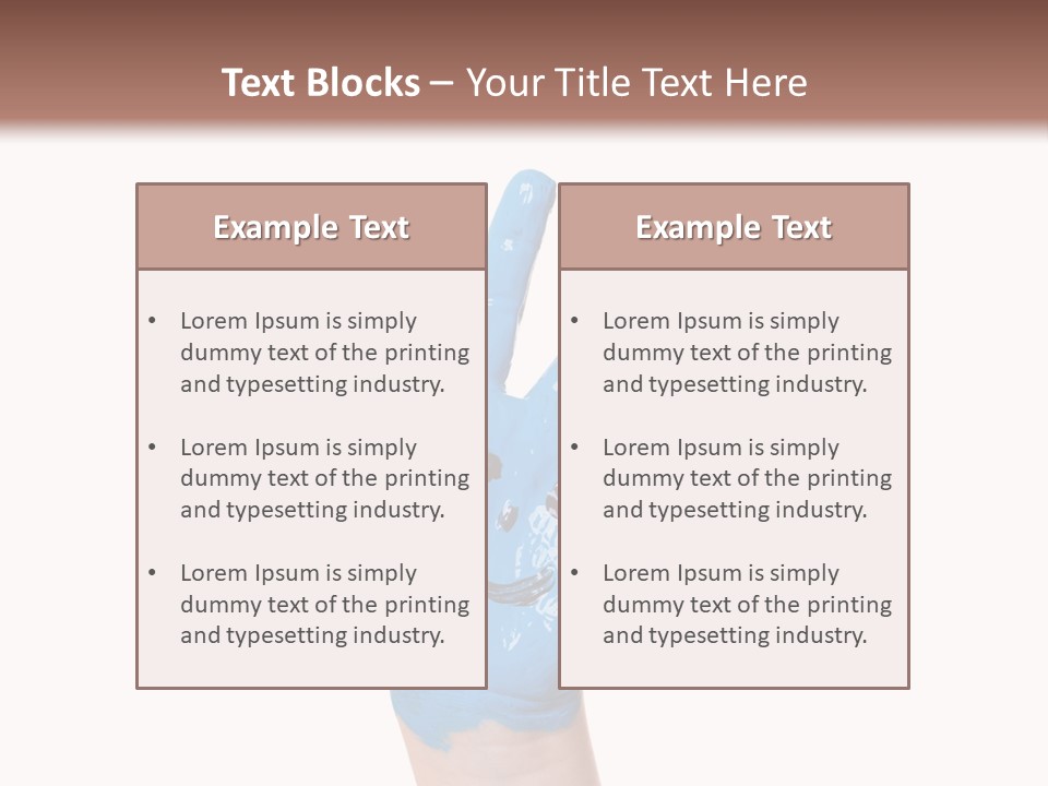 Kinderhand Kreativ Colour PowerPoint Template