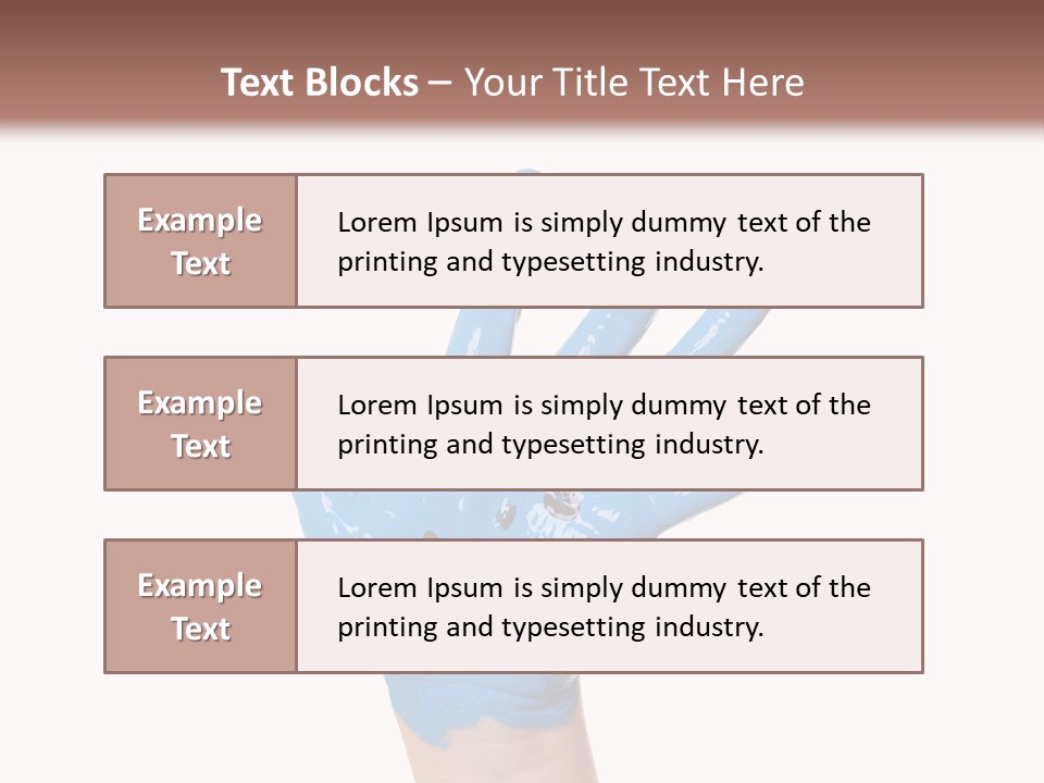 Kinderhand Kreativ Colour PowerPoint Template