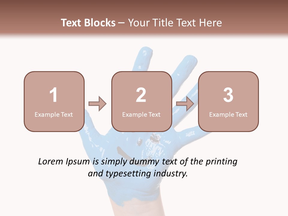 Kinderhand Kreativ Colour PowerPoint Template