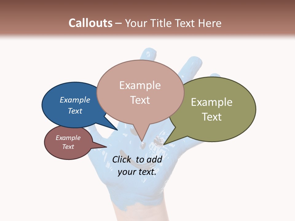 Kinderhand Kreativ Colour PowerPoint Template