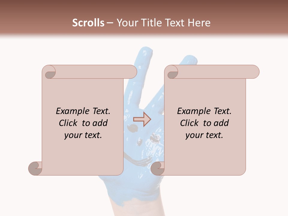 Kinderhand Kreativ Colour PowerPoint Template