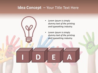 Kind Freisteller Kleinkind PowerPoint Template