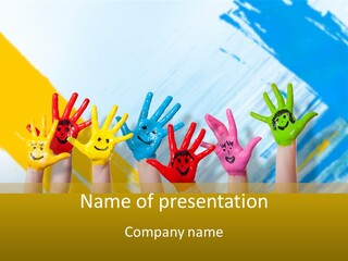 Rot Spiel Kind PowerPoint Template