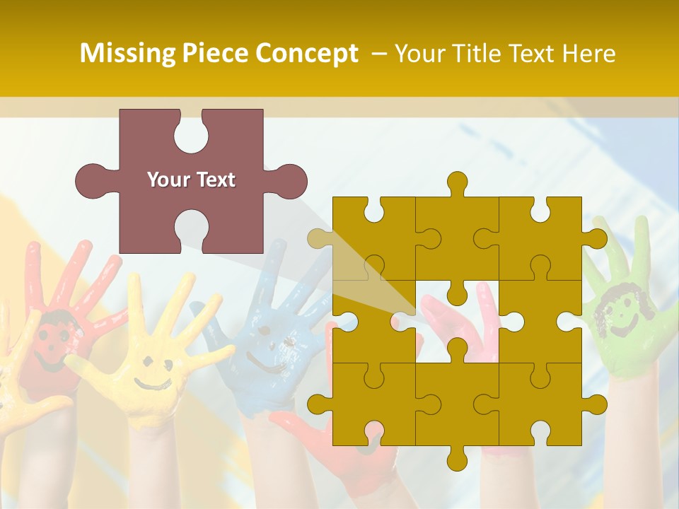 Rot Spiel Kind PowerPoint Template