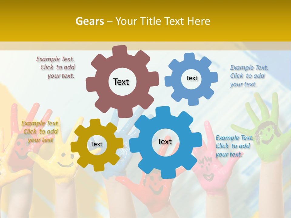 Rot Spiel Kind PowerPoint Template